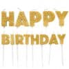 Gold Happy Birthday Pick Birthday Cake Candles