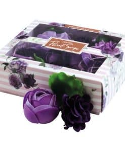 Luxury Boxed Scented Purple Floral Soaps