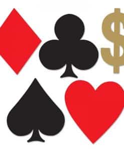 Mini Card Suit Cutouts