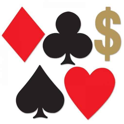 Mini Card Suit Cutouts