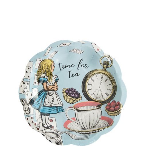 Alice in Wonderland Themed Truly Alice Party Paper Plates