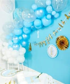 1st Birthday Blue Letter Banner