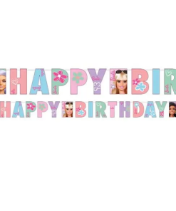 Barbie Party Happy Birthday Banner