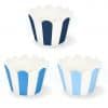 Blue Stripe Cupcake Wrappers