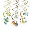 Get Wild Safari Party Hanging Swirl Decorations