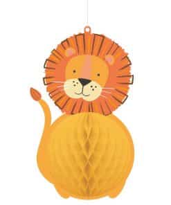 Get Wild Safari Party Lion Honeycomb Decoration