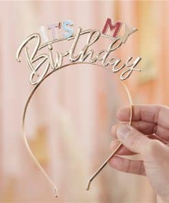 It's My Birthday Metal Headband