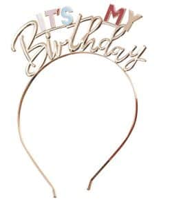 It's My Birthday Metal Headband
