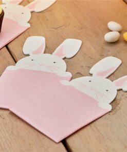 Bunny Shaped Paper Napkins (Pk 16)