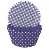 Purple Gingham & Polka Dot Cupcake Cases