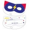 Superhero Party Invitation Masks