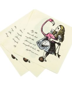 Alice in Wonderland Themed Truly Alice Party Paper Napkins