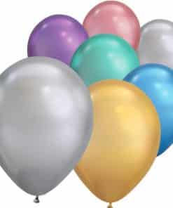 Assorted Chrome Latex Balloons