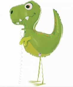 Alternative view of T-Rex Dinosaur Walking Foil Balloon - 94cm Tall