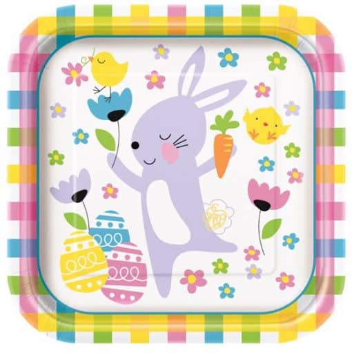 Happy Easter Colourful Paper Plates