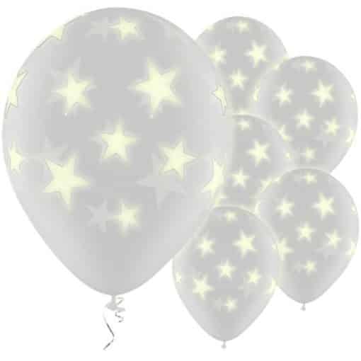 Glow in the Dark Stars Balloons