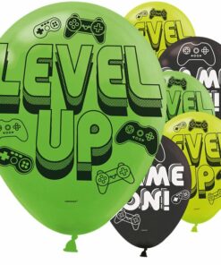 Level Up Gaming Printed Latex Balloons