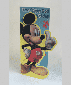 Alternative view of Mickey Mouse Birthday Card