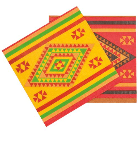Mexican Paper Napkins - 33cm (Pk 20)