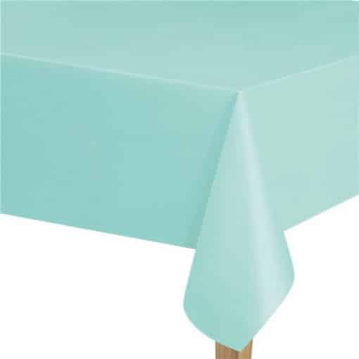 Mint Green Plastic Tablecover