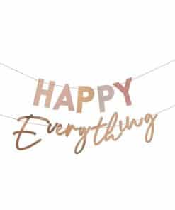 Pastel And Gold Happy Everything Party Bunting