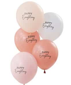 Pastel Happy Everything Printed Latex Balloons
