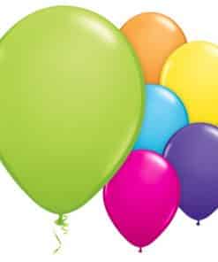 Assorted Tropical Colours Latex Balloons
