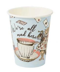 Alice in WOnderland themed paper cups