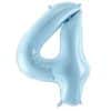 Pastel Blue Number 4 Balloon
