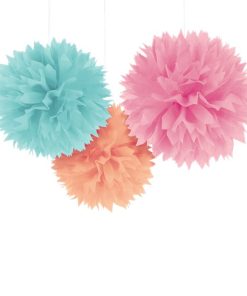 Pastel Pom Pom Decorations