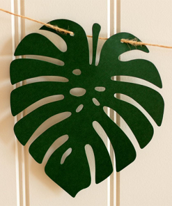 Palm Leaf Paper Banner Decoration