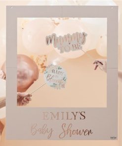 Baby In Bloom Customisable Floral Photo Prop Frame