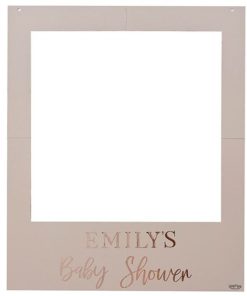 Baby In Bloom Customisable Floral Photo Prop Frame