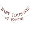 Baby In Bloom Customisable Letter Banner