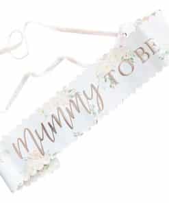 Baby In Bloom Floral Mummy To Be Sash