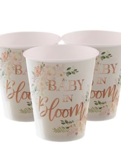 Baby In Bloom Floral Paper Cups