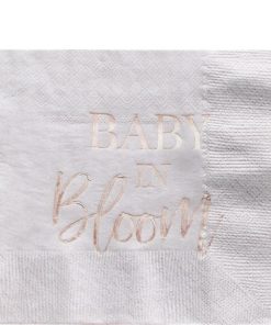 Baby In Bloom Floral Paper Napkins