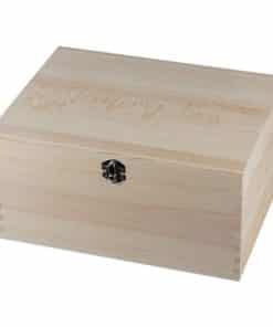 Baby In Bloom Wooden Keepsake Memory Box