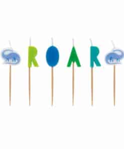 Dino-Roar Party Birthday Pick Candles
