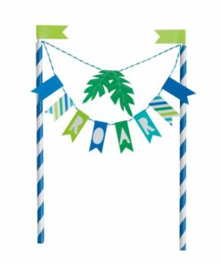 Dinosaur Party Bunting Cake Topper