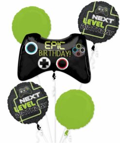 Level Up Birthday Foil Balloon Bouquet