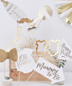 Oh Baby Photobooth Props - Pack of 10