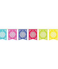 Patterned Multi Coloured Paper Bunting