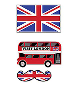 British Iconic Photo Booth Selfie Props