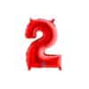 Red Number 2 Foil Balloon