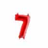 Red Number 7 Foil Balloon
