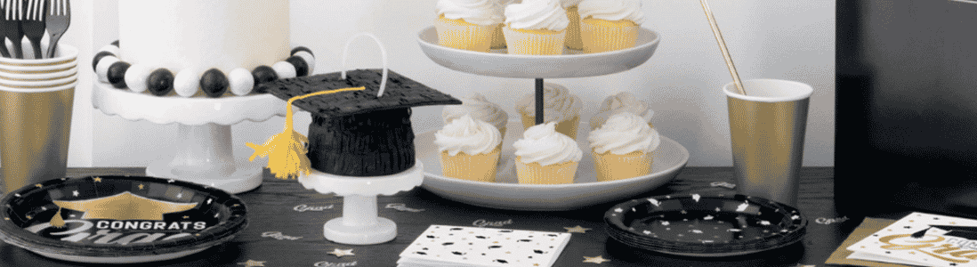 Stars & Caps Graduation Plates