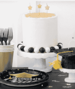 Stars & Caps Graduation Plates