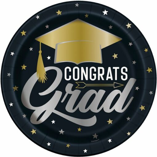 Stars & Caps Graduation Plates