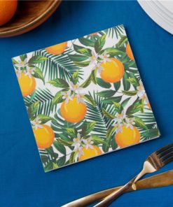 Tropical Fiesta Orange Napkins